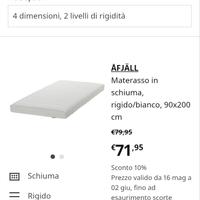 40 materassi singoli IKEA 