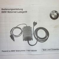 Manuale caricabatteria moto BMW