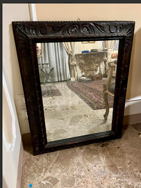 RARAspecchieraLEGNOintagliatoCORNICEfranceseXIXsec