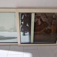 coppia ante infisso finestra alluminio 