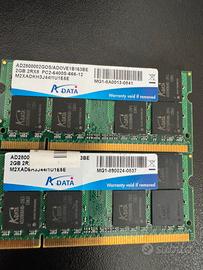 Ram Notebook 2x2gb