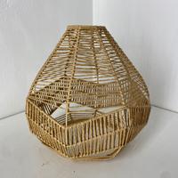 Lampada a sospensione boho in fibra naturale