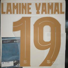 lamine  yamal 19, 27, 10 decalcomanie barcelona