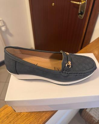 Scarpe Blu donna  mocassino