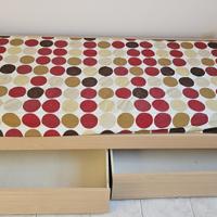 LETTO SINGOLO CON CASSETTI SOTTO