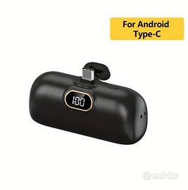 MINI POWER BANK CON DISPLAY A LED. ATTACCO TIPO C.
