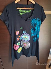 T-shirt/maglia Desigual maniche corte blu scuro