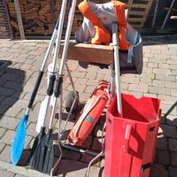 Carrello rimessaggio fuoribordo + accessori