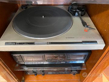 Mobile Per Giradischi Lifewit - 4 Ripiani Regolabili, Con Ruote E Luci LED, Marrone Rustico - Foto 12