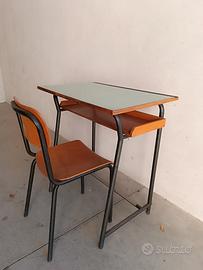 Banco scuola in formica anni 70 vintage 