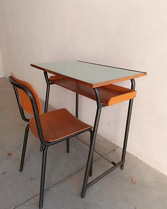 Banco scuola in formica anni 70 vintage 