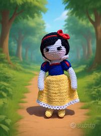 Biancaneve Amigurumi- Bambola/Peluche Fatta a Mano