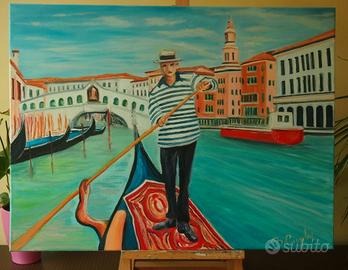 Quadro moderno olio su tela 80x60cm  Anno 2024
