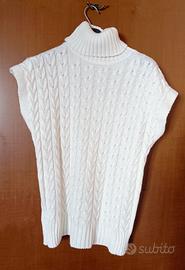 Abito bianco/maxi maglia donna
