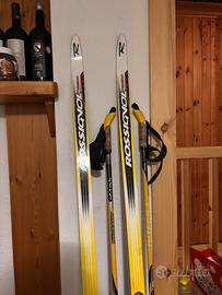 Set sci fondo rossignol +scarpe salomon + exel