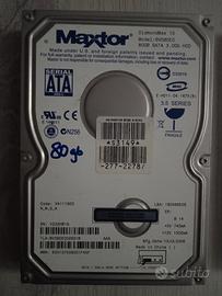 Hard disk interno 3,5" 80 gb S-ATA Maxtor