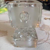 Vaso/portacandela in cristallo