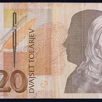 banconota 20 tolarjev - Slovenia 