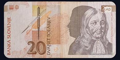 banconota 20 tolarjev - Slovenia 
