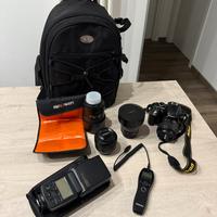 Nikon D3300 + Obiettivi e flash ecc.