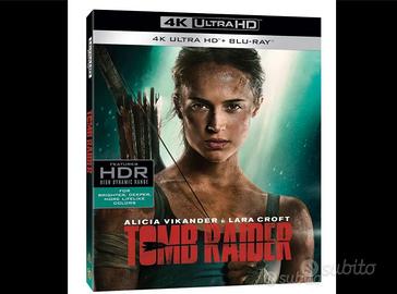Tomb Raider 4K HDR Blu-Ray Perfetto DVD