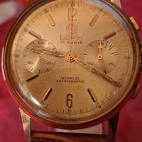 orologio cronografo da polso Vintage Placcato Oro 