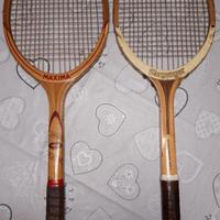 N. 2 racchette legno da tennis Maxima e Slazenger