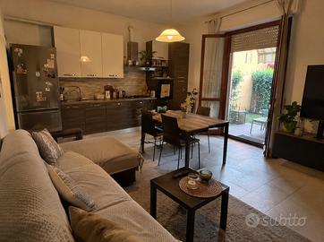 Trilocale arredato con giardino a Samarate