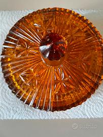 Coppa ambra vintage della bottega Cossutta