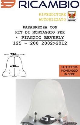 PARABREZZA ISOTTA BEVERLY 125-200 2002-2008