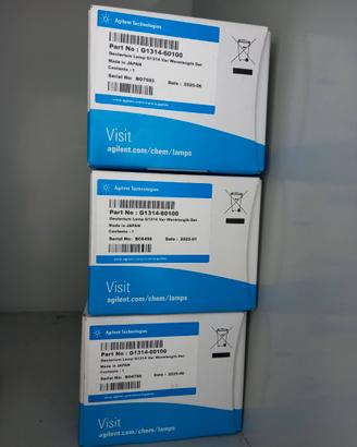 3 lampade nuove al deuterio per  HPLC-UV AGILENT