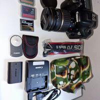 Canon 7d markII+17-50+battery grip+3 memory card