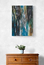 Dipinto astratto materico in rilievo