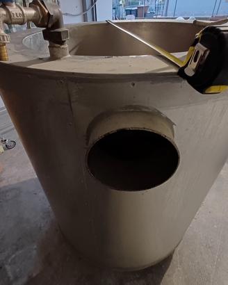 Paiolo in Acciaio per ciccioli a bagno d'olio.