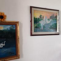 Grande lotto di quadri e cornici