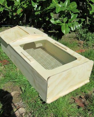 Terrario per tartarughe 80x40x20 Lati Chiusi