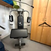 Panca palestra con manubri