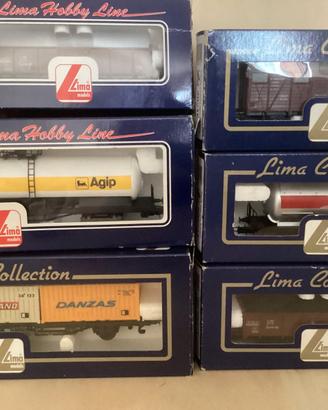 Lima vagoni  e carri vari vintage NUOVI