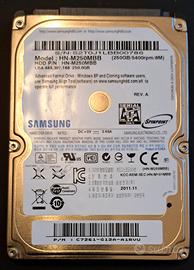 Hard Disk 2,5" 120 / 250 / 320 / 500 / 750 / 1000