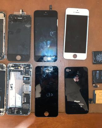 Ricambi Iphone 4 4s 5 5s scheda madre display flat