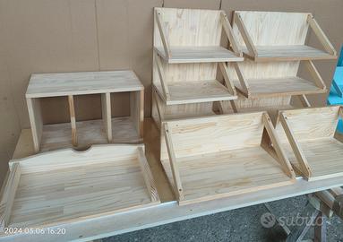 accessori cucina in muratura legno massello natura