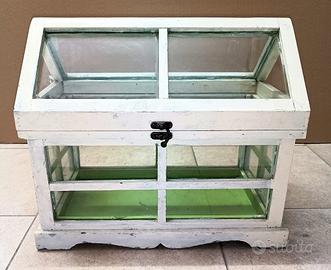 Mini serra terrario Shabby chic