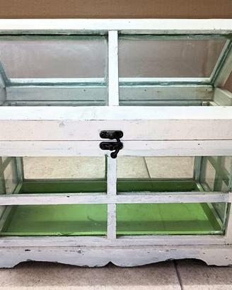Mini serra terrario Shabby chic