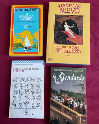 4 libri Lernet Holenia,Borges, Nievo, Brignetti