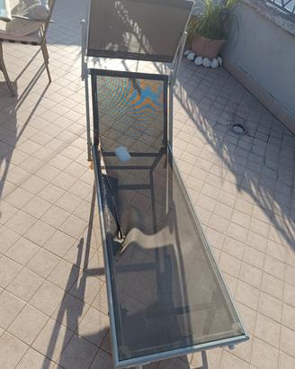 Lettino mare  da riparare telo 