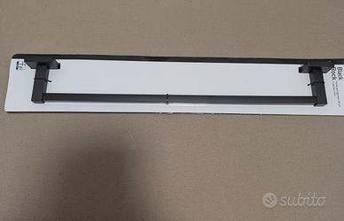 porta asciugamani di 50 cm in acciaio nero