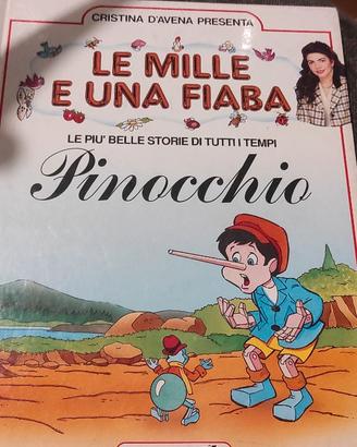 Libro cartonato anni 90 Pinocchio Cristina d Avena
