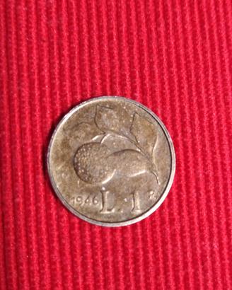 moneta 1 lira 1946