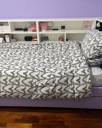 Letto  singolo con secondo letto estraibile