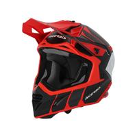 Casco Acerbis X-Track nero rosso TG-XS